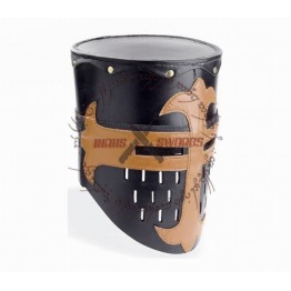 Knights Templar Crusader Leather Helmet Medieval Armor